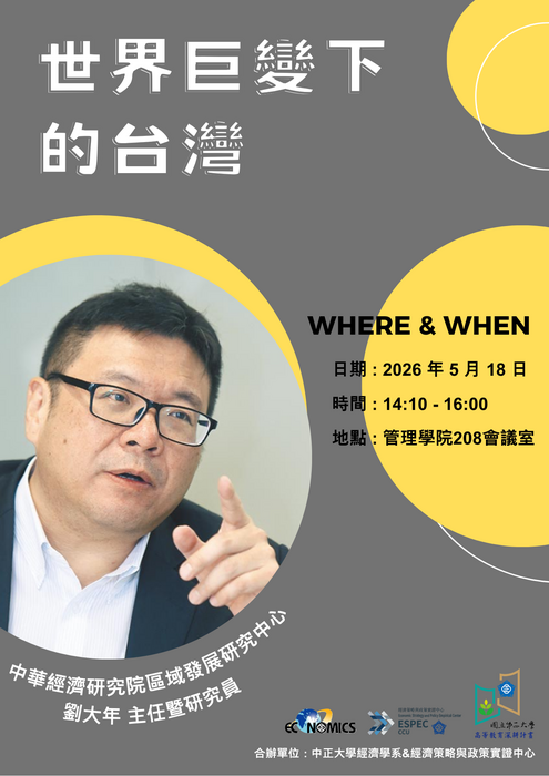 世界巨變下的台灣
